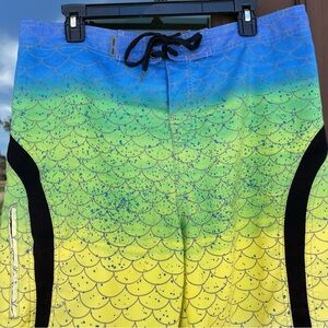 Ron Jon Surf Shop Fish Scale Board Shorts M34